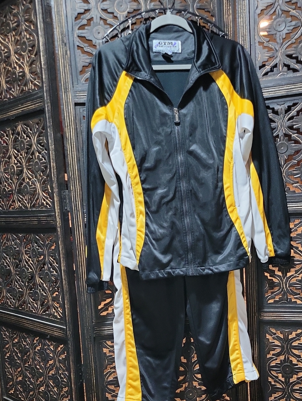 Women’s Black & Yellow Track Suit